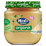 Hero Baby Kavanoz Maması Organik Muzlu Armutlu Tahıllı 120 Gr