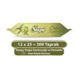 Sleepy Bebek Islak Havlusu Doğal Zeytinyağı Ve Pamuksu Lifler 25'li