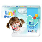 Uni Baby Havlu Islak Aktif Sensitive 3x52'li