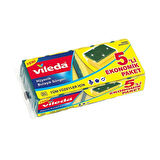 Vileda Klasik Yeşil Sünger Oluklu 5'li