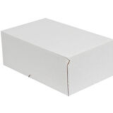 Beyaz Kargo Kutusu-100 adet (20x13x7,5 cm-Kilitli Kutu)