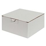 Beyaz Kilitli Kargo Kutusu / Ebat: 13,5x13,5x6,5 cm (100 adet)