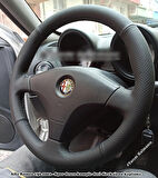 Alfa Romeo 156 Araca Özel Direksiyon Kılıfı (Noktalı Düz)
