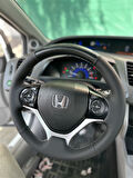 Honda Civic Fb7 Araca Özel Dikmeli Direksiyon Kılıfı (Mikrofiber Kristal Karbon)