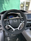 Honda Civic Fb7 Araca Özel Dikmeli Direksiyon Kılıfı (Mikrofiber Kristal Karbon)