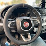 Fiat Egea Simit Dikilen Direksiyon Kılıfı (Noktalı Karbon Yüzüklü)