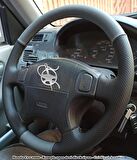 Honda Crv 2000 Araca Özel Direksiyon Kılıfı (Noktalı Gri)