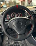 Mazda 3.23 Araca Özel Direksiyon Kılıfı (Noktalı Nubuk Yüzüklü)