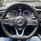 Nissan Qasqai Trail Araca Özel Direksiyon Kılıfı (Noktalı Düz Siyah)