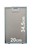 DWK065G60/01 Davlumbaz Aspiratör Filtresi 20x34,5cm Alüminyum Yağ Süzgeç Tel Kaset Filtre