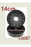 Ad 6001 S Ankastre Davlumbaz Aspiratör İçin Karbon Filtre 14cm 2 Adet V47006099