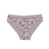 Pamuklu Elastan Kadın Külot 3’lü Paket Klasik Kesim Penye Kumaş Desenli