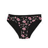 Pamuklu Elastan Kadın Külot 3’lü Paket Klasik Kesim Penye Kumaş Desenli