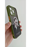 İPhone 14 Pro Uyumlu Mustafa Kemal Atatürk Telefon Boyun Askılı Set Kılıf