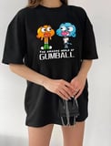 Modavera Bisiklet Yaka Baskılı Oversize T-Shirt - Siyah