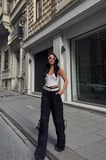 Modavera GABARDİNKARGO PANTOLON - Siyah