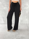 Modavera Ayrobin Oversize Pantalon - Siyah