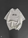 Modavera Unisex Baskılı Oversize T-Shirt - Beyaz