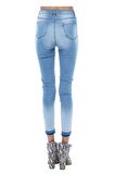 Mavi Denim Yandan İncili ve Nakışlı Kadın Pantolon