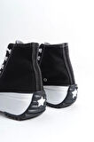 Roma Bağcıklı Ortopedik Taban Kadın Sneaker Spor Ayakkabı  Bt - Siyah