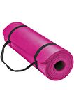 15 Mm Sırtta Taşıma Askılı Pilates Minderi 1.5 Cm Pilates Matı Yoga Aerobik Egzersiz Minderi Pembe