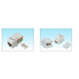 HCS 8P8C RJ-45 UTP Keystone Jack CAT 6, LSA+ / 110 IDC T568 A/B, 180 derec