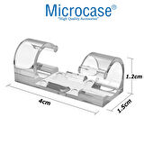 Microcase Yapışkanlı Kablo Sabitleyici Düzenleyici Çok Amaçlı Kablo Toparlayıcı Klips Set - BEYAZ AL4552 16 Adet