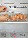15'li Kapaklı Yumurta Kabı Darbeye Karşı Dayanıklı Yumurtalık Bpa Free Buzdolabı Organizeri Düzenleyici