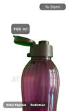 Su Şişesi Sızdırmaz Kapak Okul Matarası BPA Free Suluk Orta Boy Kokusuz Matara Mürdüm 900 ml