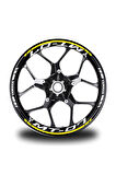Turuncu Yamaha Fz6r Takım Jant Sticker Etiket