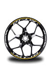 Koyu Sarı Yamaha MT 10 Takım Jant Sticker Etiket