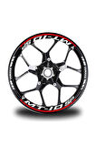 Kırmızı Yamaha MT 10 SP Jant Sticker Etiket