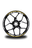Koyu Sarı Yamaha R1M Jant Sticker Etiket
