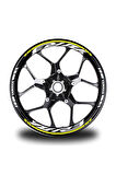 Beyaz Yamaha R6 Takım Jant Sticker Etiket