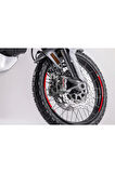 Ducati Desert X Jant Dışı Kırmızı Şerit Sticker Model