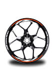 Turuncu Yamaha FZ6 Jant Sticker Etiket