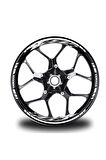 Beyaz Yamaha FZ6R Jant Sticker Etiket