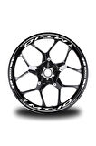 Gri Yamaha MT 10 Takım Jant Sticker Etiket