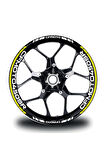 CFMOTO 450SR Jant Sticker İç Dış Yazılı Neon Yeşil (Sarı)