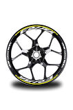 Turuncu Yamaha R6 Takım Jant Sticker Etiket