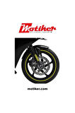 Yamaha Yazılı Takım Jant Sticker Modeli
