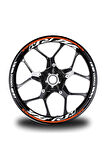 Turuncu Yamaha R1M Jant Sticker Etiket