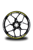 Beyaz Yamaha Fazer Takım Jant Sticker Etiket