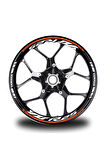 Turuncu Yamaha Yzf R25 Takım Jant Sticker Etiket