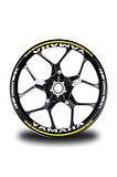 Beyaz Yamaha Mt 10 Sp Takım Jant Sticker Etiket