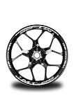 Beyaz Yamaha MT25 Takım Jant Sticker Etiket