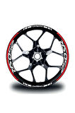 CFMOTO 250SR Jant Sticker İç & Dış Takım Etiket Modeli Kırmızı - Beyaz