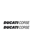 Ducati Corse Yazılı Renkli Sticker Etiket Modeli