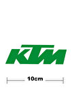 Ktm Logo Yazı Sticker Etiket Tek Renk