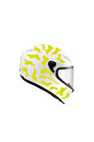 Neon Sarı Kamuflaj Kask Sticker Modeli